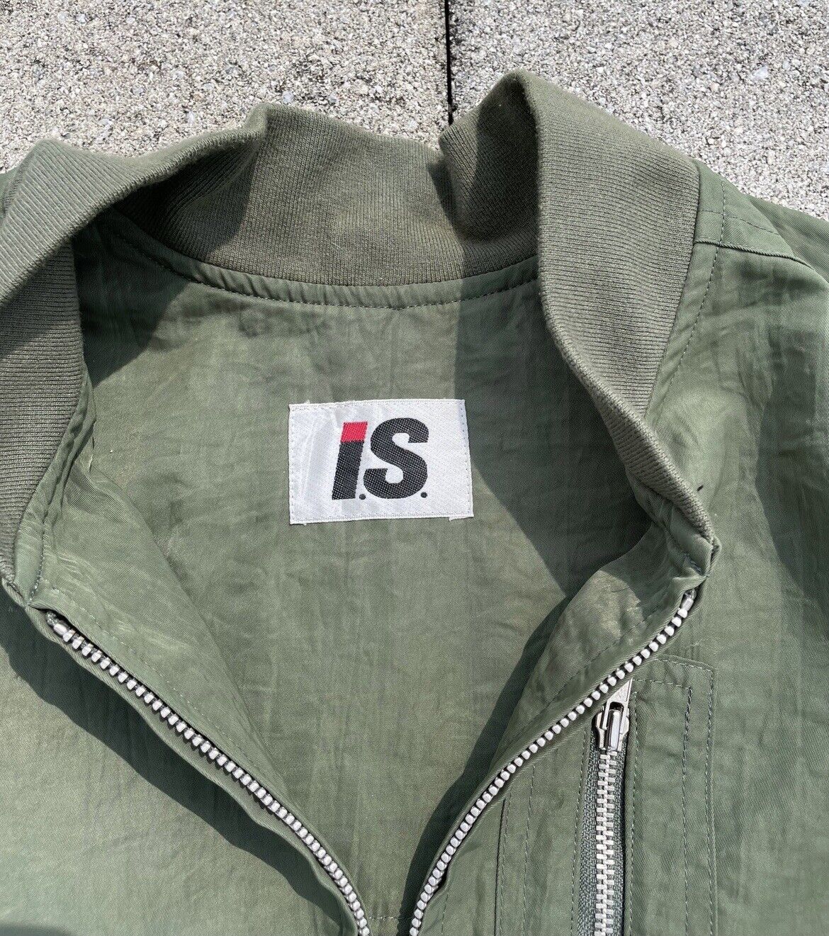 Issey Miyake Vintage IS sport MA1 bomber jacket olive green medium