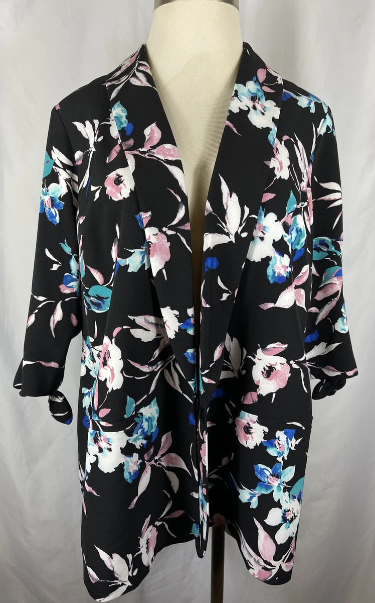Lane bryant floral best sale blazer