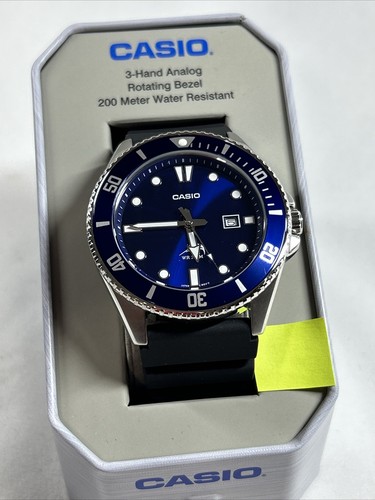 Casio MDV106B-2A Men's Duro 200M WR Blue Watch Diver Analog Sports New 889232257914 | eBay