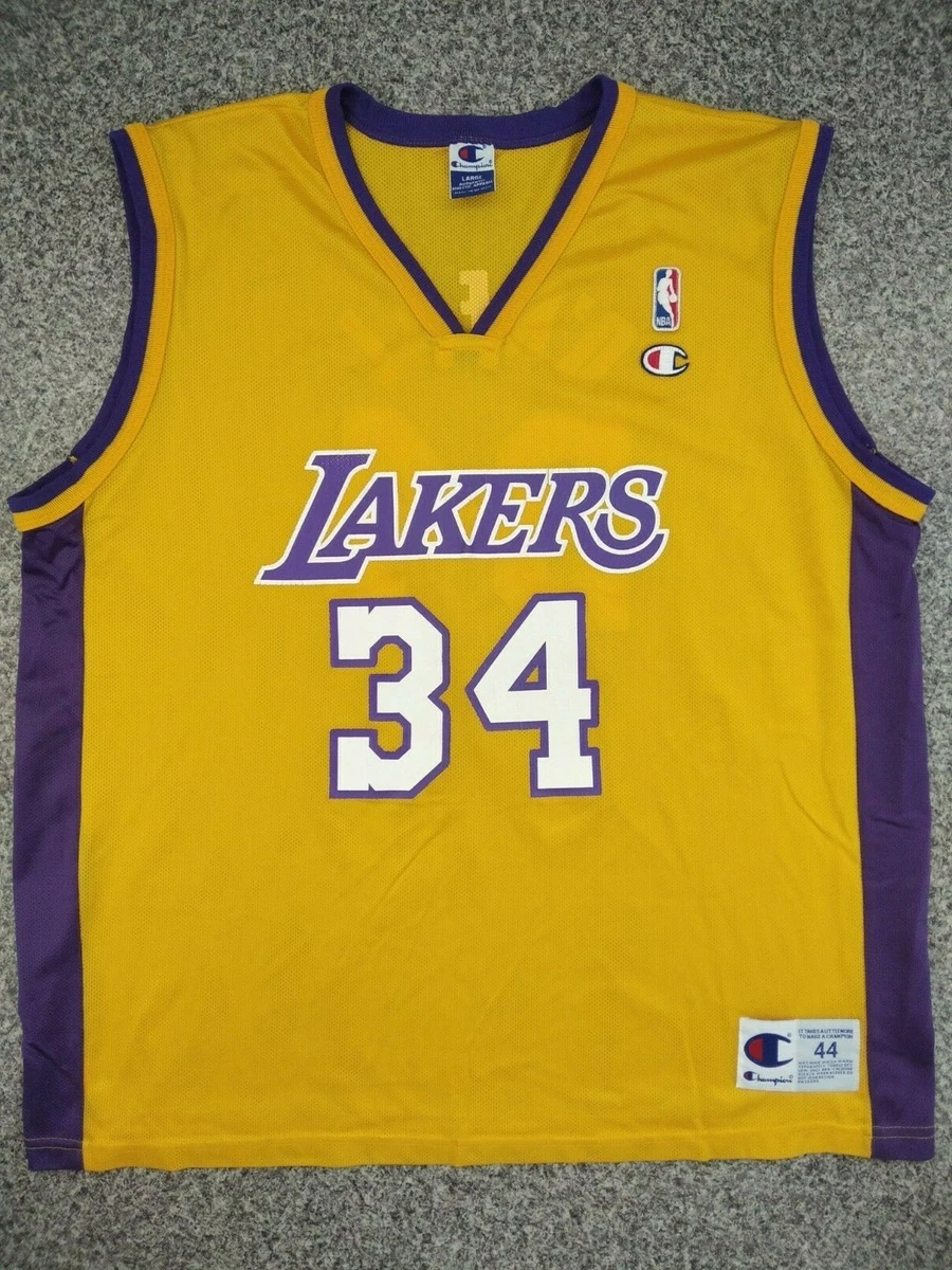 Shaquille Oneal #34 Lakers Jersey Black Champion size 44 Vintage 🔥🔥