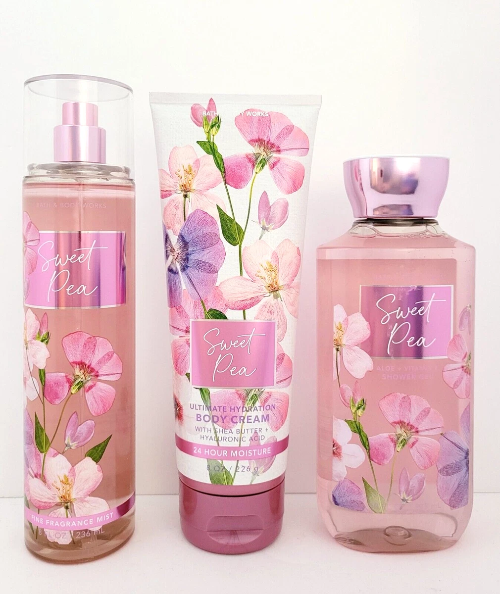 Sweet pea scented body mist and shower gel new arrivals
