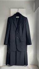 Balenciaga Hourglass Wool Suit Jacket