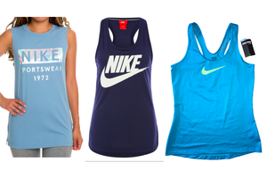 nike tank top blue