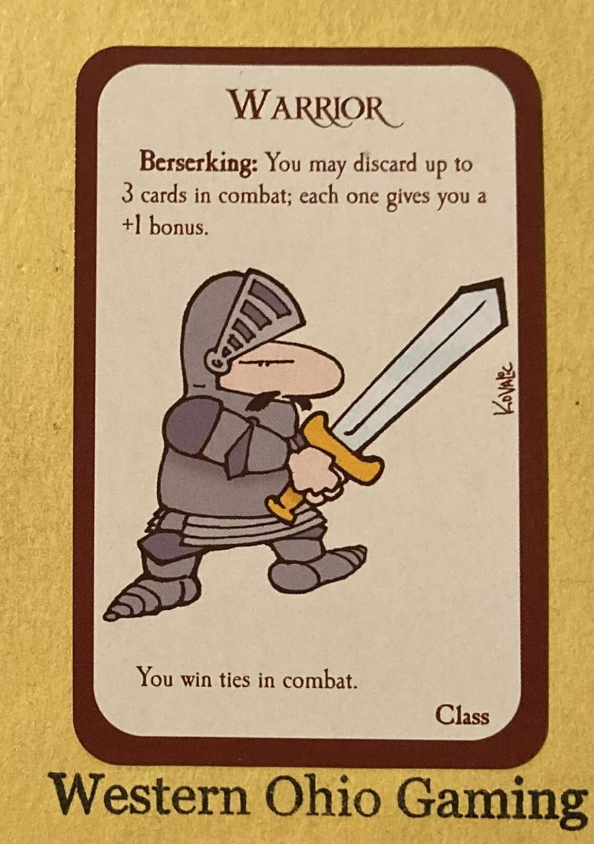 Munchkin Warrior Card USED Steve Jackson Games | eBay