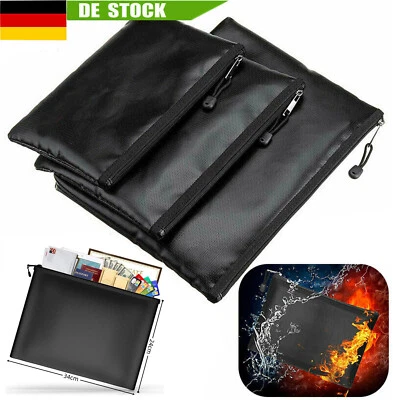 Feuerfeste Dokumententasche Wasserdicht Feuersichere Geldkassette Lagerung Safe