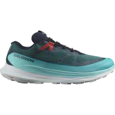 Salomon Ultra Glide 2 Trail Running Shoes Blue / White / Red Sz 9.5 470425