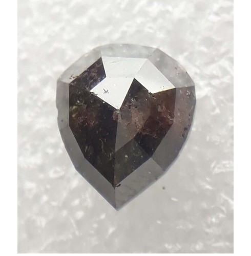 1.60 Ct,Natural Diamond,Brown Diamond,Pear Shape Diamond,Rose Cut Diamond, Ring - Picture 4 of 10