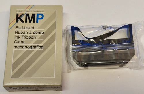 1x KMP NYLON Farbband Black 11mm X5m für Hermes 3000