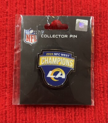 2024 Rams NFC  West Division Champions Pin So Fi Stadium  Stafford Kupp Nacua