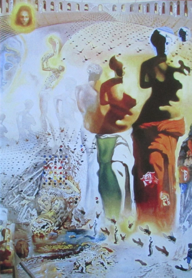 Salvador Dali DER HALLUZINOGENE TORERO Kunstdruck Bild Kunst - Bild 1 von 2