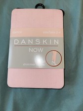 NEW GIRL'S SIZE 2-4 DANSKIN NOW SHIMMER FOOTED DANCE TIGHTS FITS 28-37 POUNDS