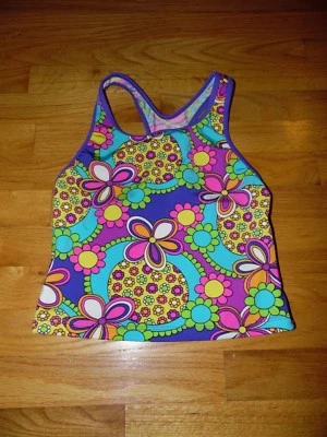 Girl's SPEEDO swimsuit sz 14 TANKINI Top Vibrant Colors! EXC - Photo 1/2
