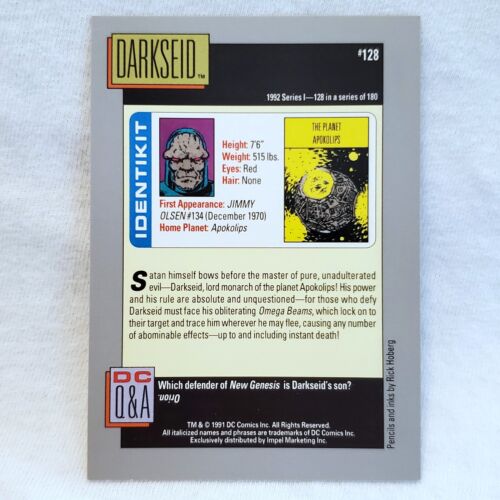 Darkseid #128 Villains From Beyond 1992 DC Comics - Bild 2 von 2