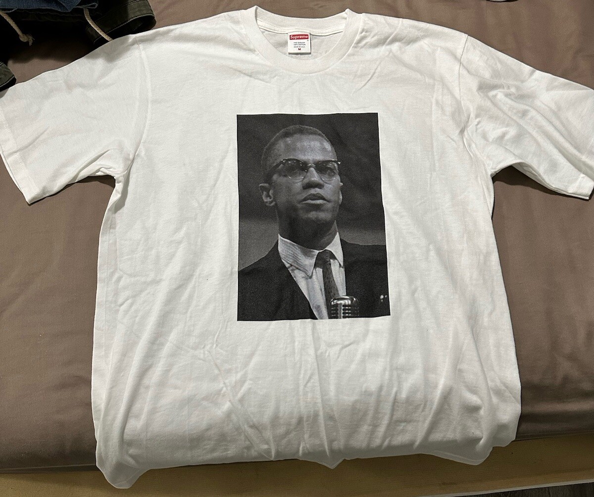 Tシャツ・カットソー Supreme x Roy Decarava Malcolm X T-Shirt White Supreme Roy DeCarava Malcolm X White Tee SS22 | eBay