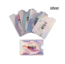 4pcs RFID Blocking Sleeves Credit Card Protector Anti-Theft Credit Card Holder