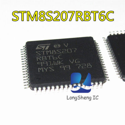 5pcs STM8S207RBT6C STM8S207RB LQFP-64  Micro controller new #T7