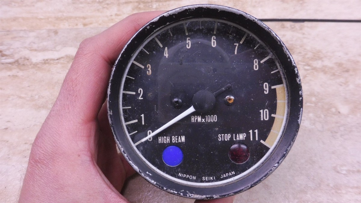1976 Kawasaki KZ400 Tachometer Tach Gauge Dial PL190-G16+ | eBay