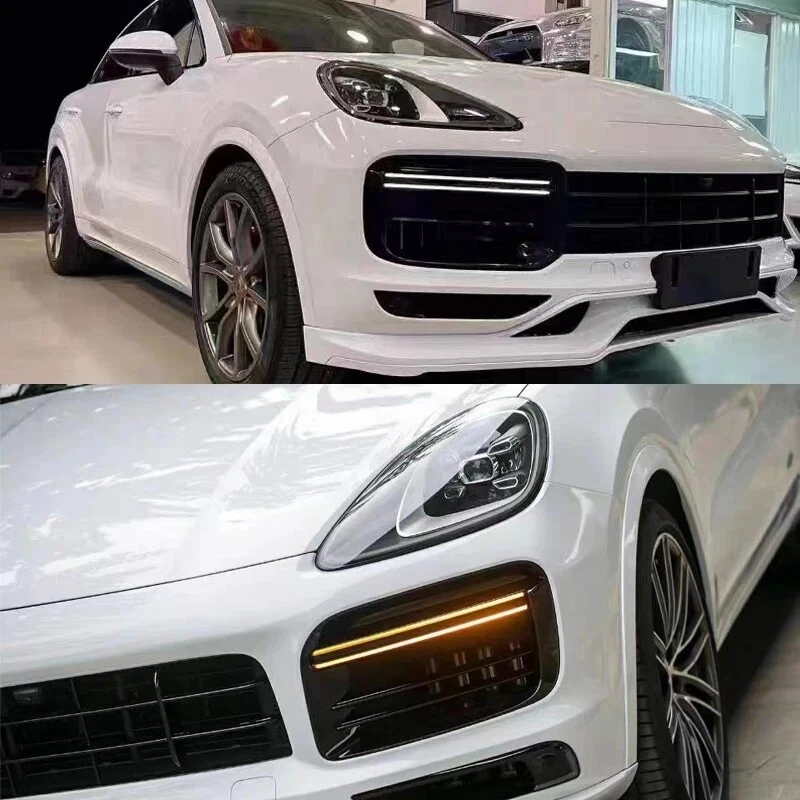 For Porsche Cayenne Turbo 9Y0 LED front bumper daytime running lights 2x - Image 2 of 4