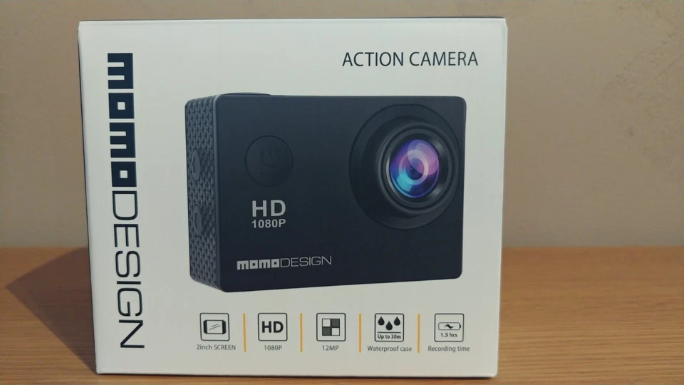 Action Camera Dash cam auto-moto-bici "MOMO DESIGN" HD1080p Nuova con pellicola - Immagine 2 di 4