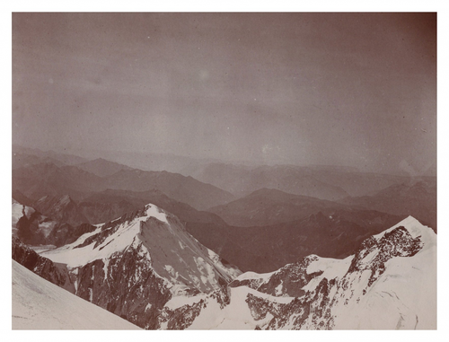 Tirage D'époque Vintage - Vue De Courmayeur (Alpes Italiennes), Circa 1900, Format 8x11 Cm