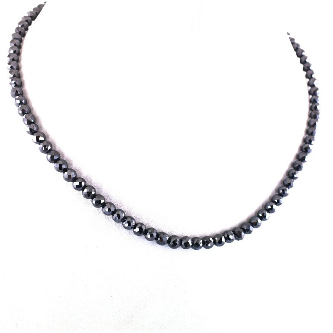 5.5mm Beads 24 inches Derek Jeter Black Diamond Necklace
