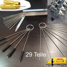 29 Teile Motorrad Roller PKW Oldtimer Vergaserdüsen Reibahlen Reinigung Werkzeug