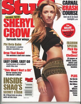 STUFF Magazine - March 2002 with Sheryl Crow on the cover | eBay