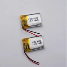 2pcs 3.7v 200 mah Polymer Li Battery 501522 For Bluetooth Recording Pen Headset