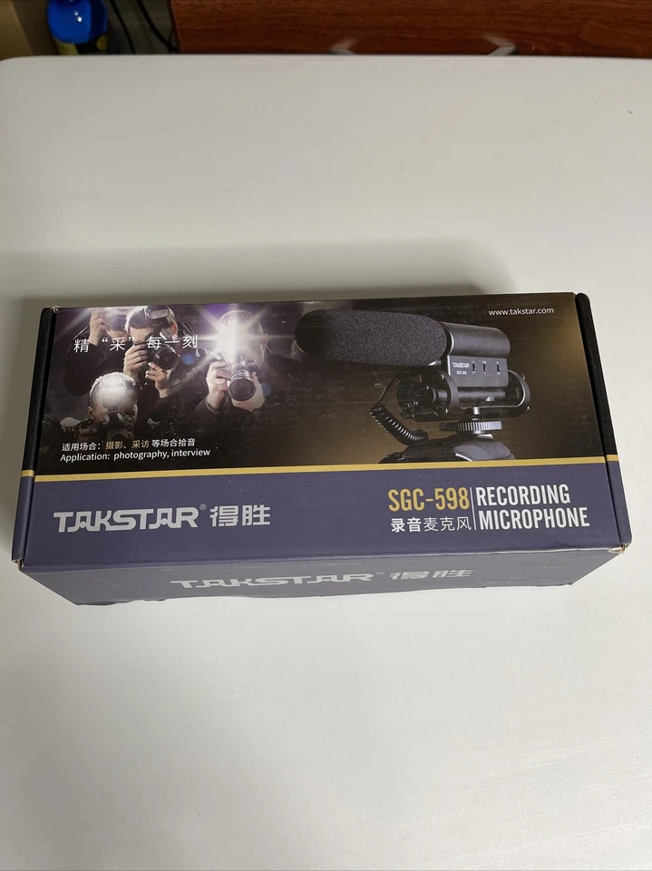 TAKSTAR SGC-598 Interview Microphone for Nikon Canon Camera/DV Camcorder DSLR - Image 3 of 4