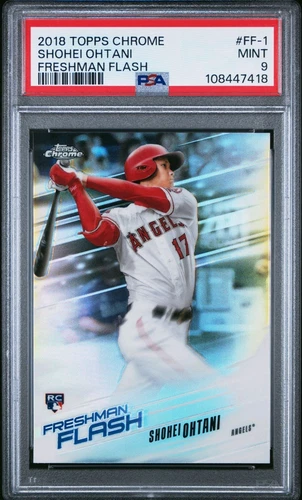 SHOHEI OHTANI 2018 Topps Chrome Freshman Flash RC PSA Mint 9 Card #FF-1 Rookie