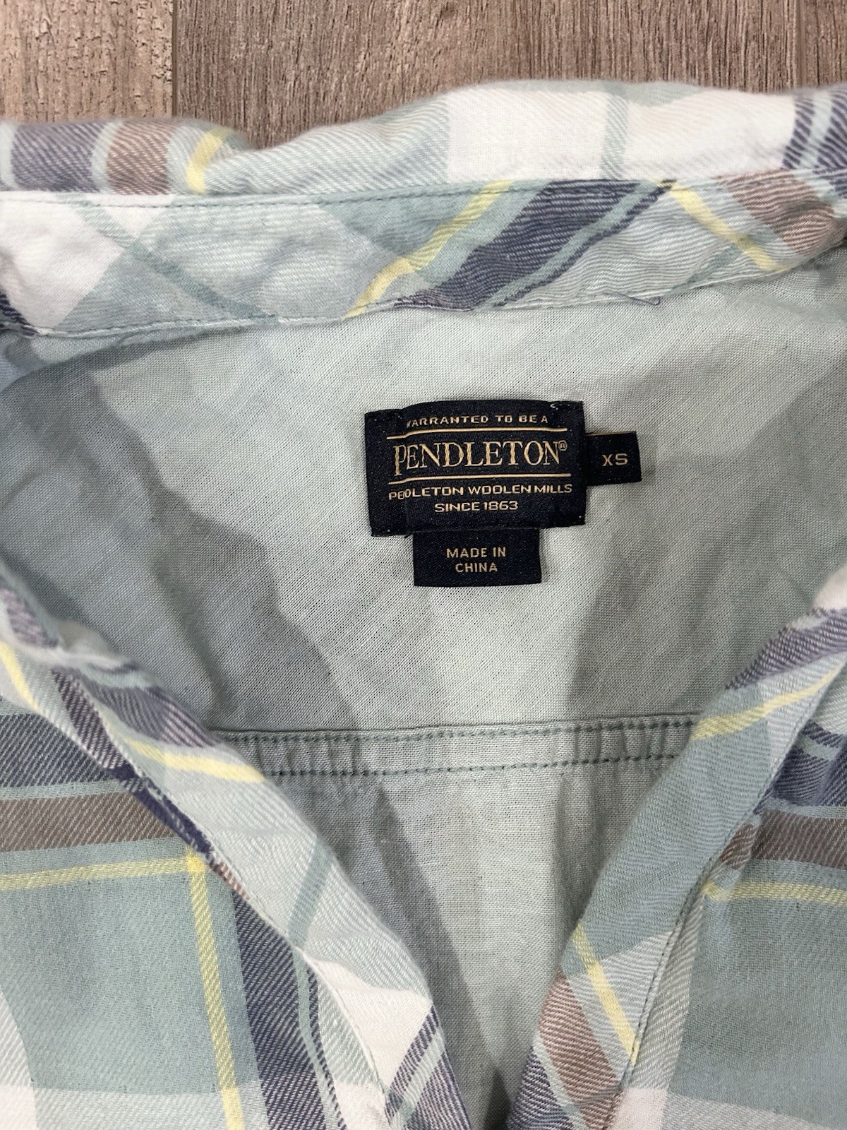 Pendleton Plaid Tunic Blouse Collared Button Long… - image 3