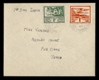 DR WHO 1943 GB JERSEY FDC GERMAN OCCUPATION? COMBO R41950