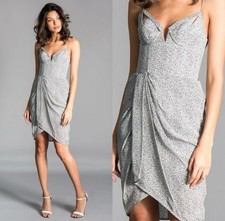 Zimmermann Underwire Mini Dress Size 1 AU 10/ US 6/ EU 38 Grey Cocktail Party