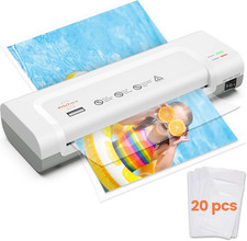 Laminator Machine 9-Inch Thermal Laminator with Laminating Sheets 20 Pcs,Laminat