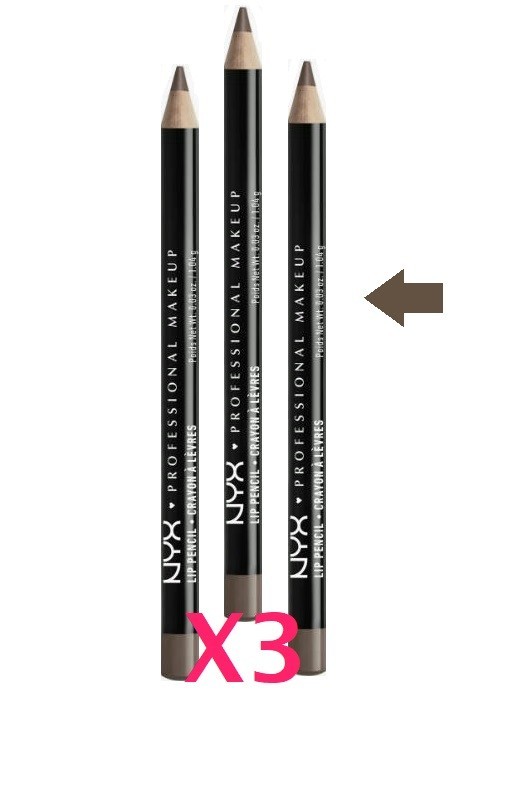 NYX Long-Lasting Lip Liner Pencil SPL820 Espresso X 3 - Image 2