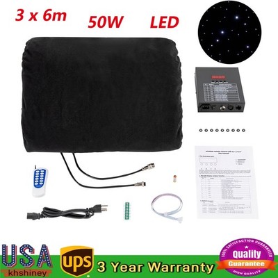 LED Star Stage Backdrop 20x10 FT LED Star Curtain Background Starry Sky DMX512