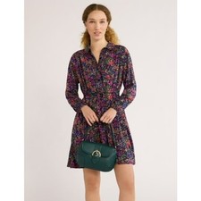 Time and Tru Floral Shirtdress 4X Plus NWT Soft Button Front