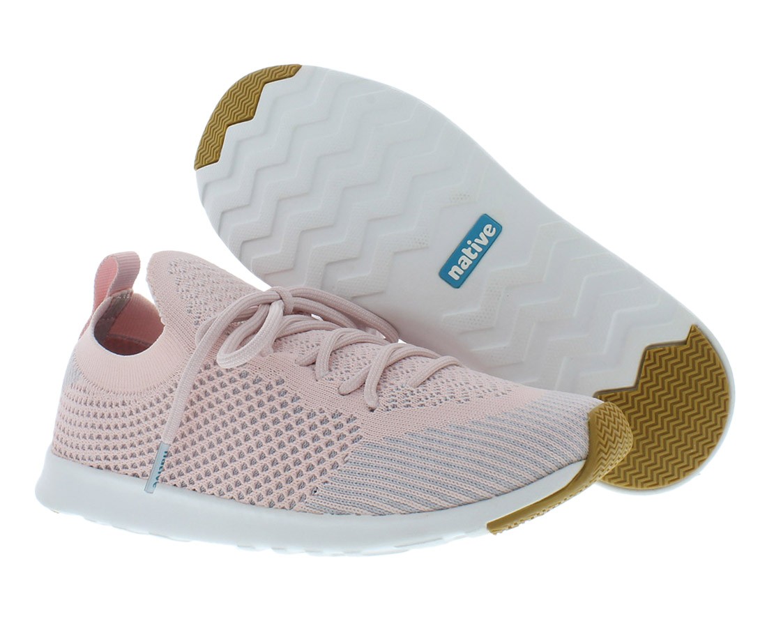 Native AP Mercury Liteknit Unisex Shoes Size 4.5, Color: Milk Pink/Shell White
