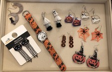 Halloween Accessory Lot Watch Earrings