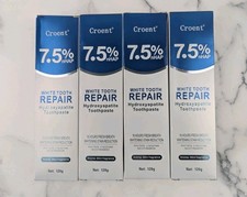 Lot of 3 Croent 7.5 nHAP White Tooth Repair Hydroxyapatite Toothpaste New