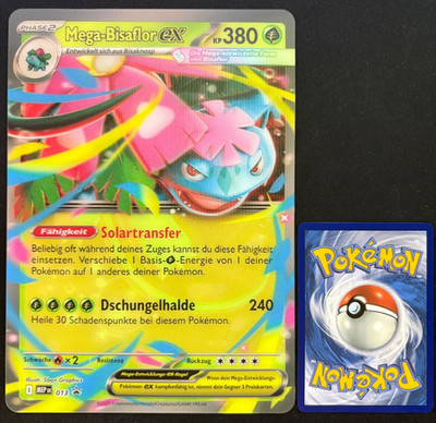 Pokemon MEGA Bisaflor EX - XXL 3D Card - MEP DE 013 Promo JUMBO - German - NM