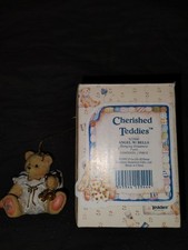 Cherished Teddies Angel W/ Bells Hanging Ornament 912980 1993