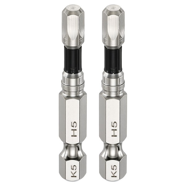 2 StüCk H5 Flach-Sechskant-Bit 5Mm 1/4-Zoll-Sechskantschaft-image