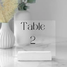 Mini Tabletop Chalkboard Signs - Multiple Sizes and Base Colors