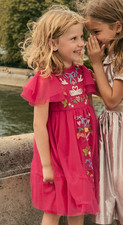 Mini Boden Embroidered Girls Tulle Dress Party Layered Twirl 10/11 10 11 NWT NEW