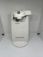 Proctor Silex 75224RY, Durable Can Opener with Knife Sharpener, White