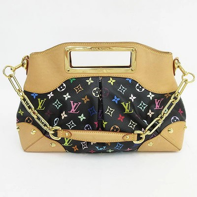 LOUIS VUITTON Multicolor Judy Handbag Chain Noir Black Bag