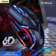 G5 Wired Gaming Mouse USB Backlight High Sensitivity 6 Programmable Buttons