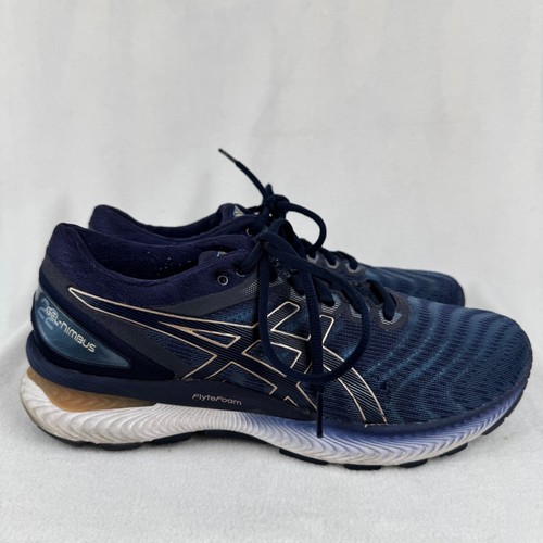Scarpe da corsa ASICS Gel Nimbus 22 blu navy donna misura 9 sneakers - Foto 4 di 10