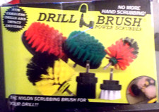 6-Pc Drill Brush Attachment Power Scrubber Kit Grout Tile Bathroom Car Detailing